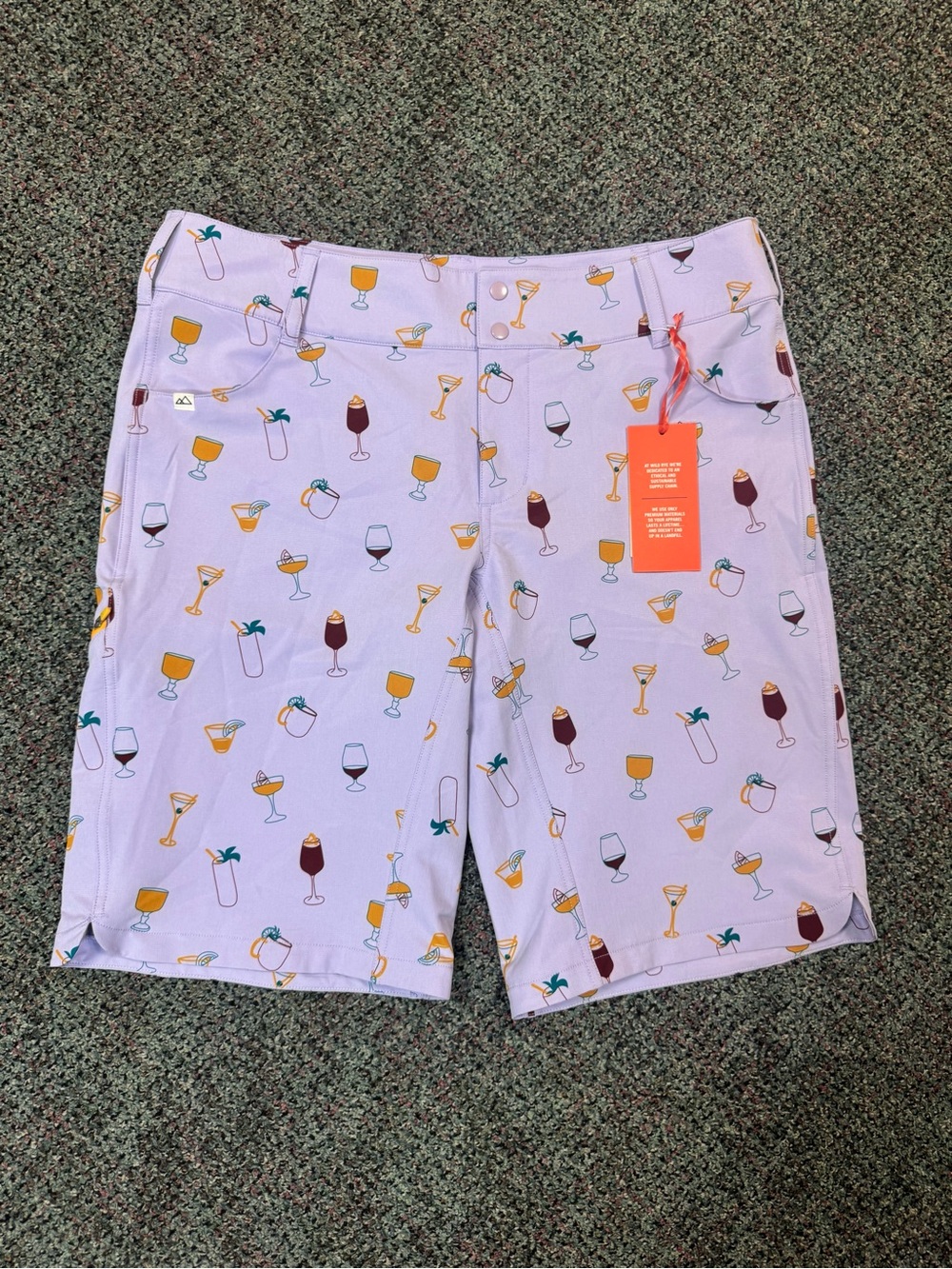 Wild Rye NWT Women’s Kaweah Bike Shorts-Happy Hour-Size 14